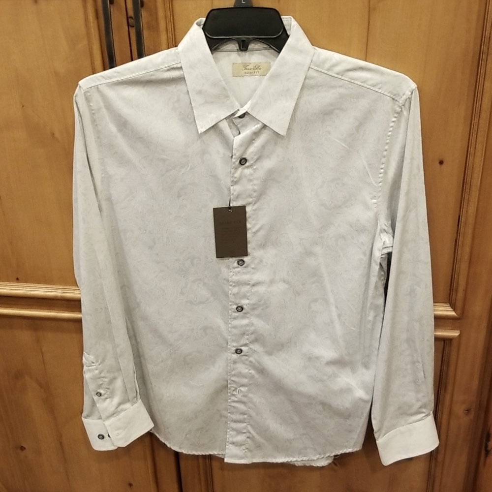 🎆NWT Tasso Elba Slim Fit Men's Dress Shirt